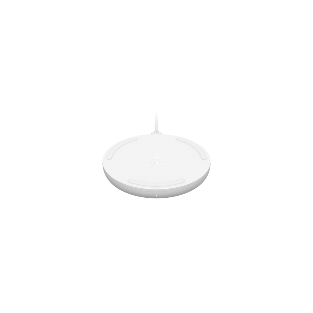 Belkin BoostCharge 10W Wireless Charging Pad + Cable - White in Qatar Belkin BoostCharge 10W Wireless Charging Pad + Cable - White in Qatar